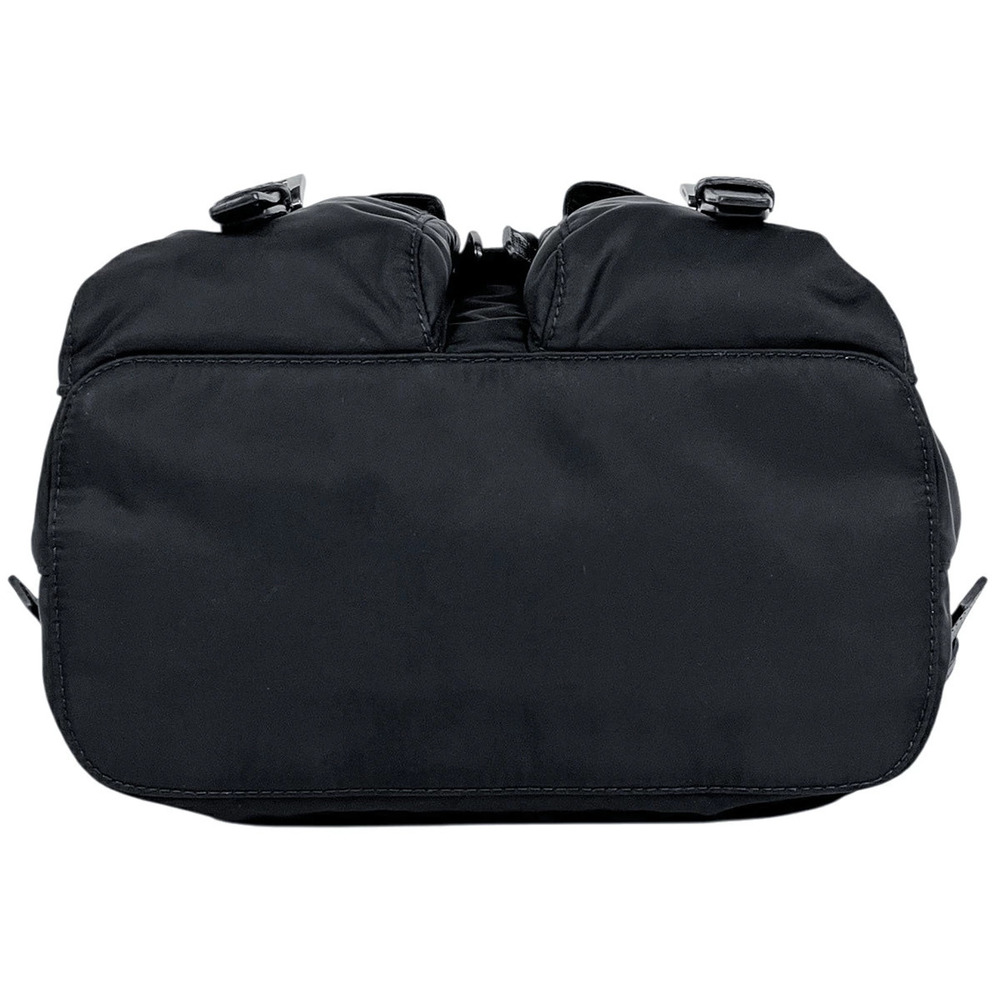 Prada Plate Backpack Rucksack Black - Picture 5 of 6